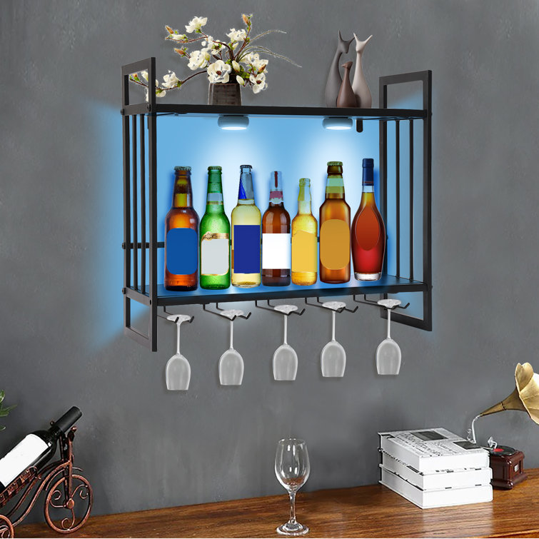 Stemmed best sale glass rack